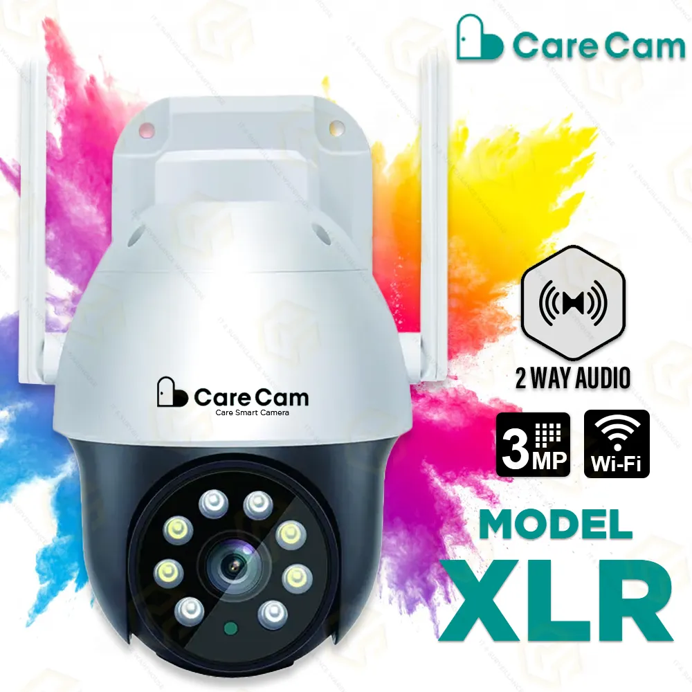 CARE CAM 3MP WIFI COLOR CAMERA XLR 3MP LIVE & 2MP REC. (1YEAR)