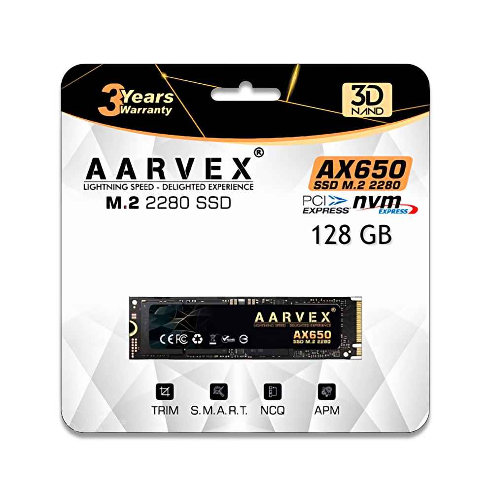 AARVEX 128GB M.2 SSD AX650 (3 YEAR)