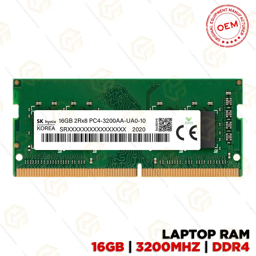 RAM 16GB DDR-4 3200MHZ LAPTOP
