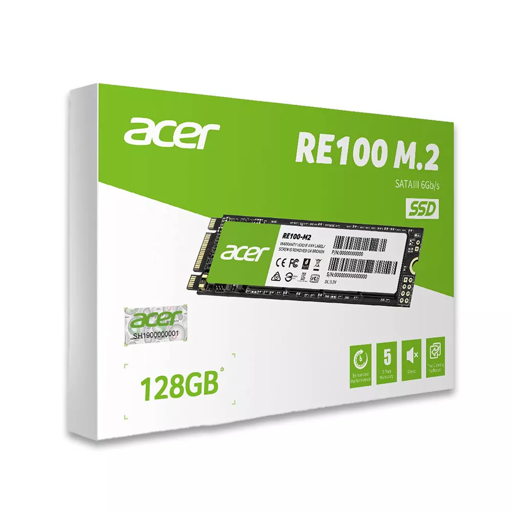 ACER 128GB M.2 SSD RE100 | 5 YEAR