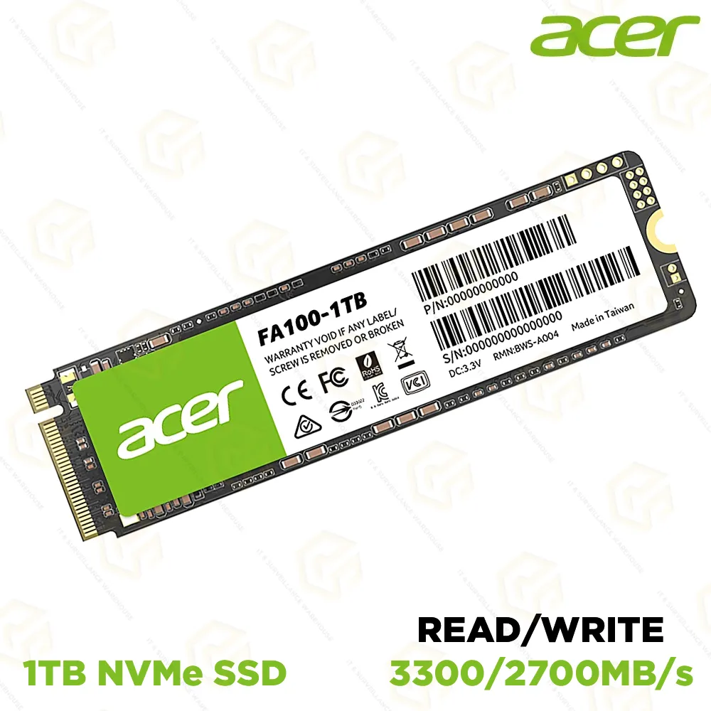 ACER 1TB NVME SSD FA100 | 5 YEAR