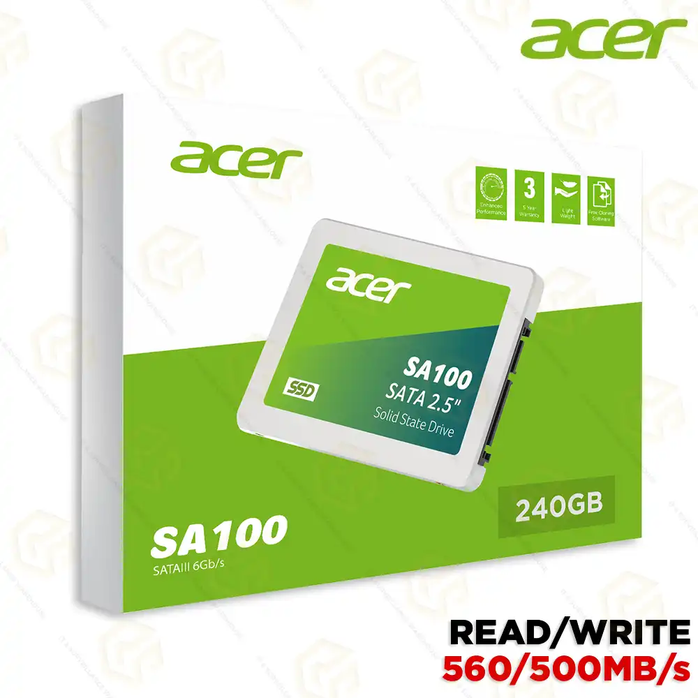 ACER 240GB 2.5" SATA SSD SA100 (3YEAR)