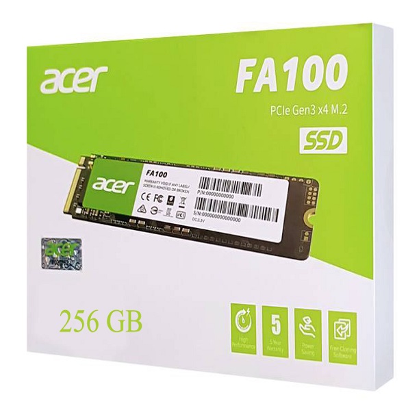 ACER 256GB NVME SSD FA100 | 5 YEAR