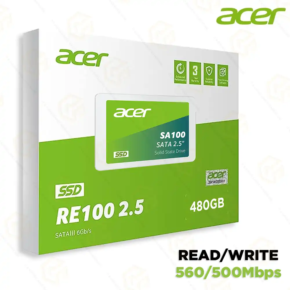 ACER 480GB SATA SSD SA100 (3YEAR)