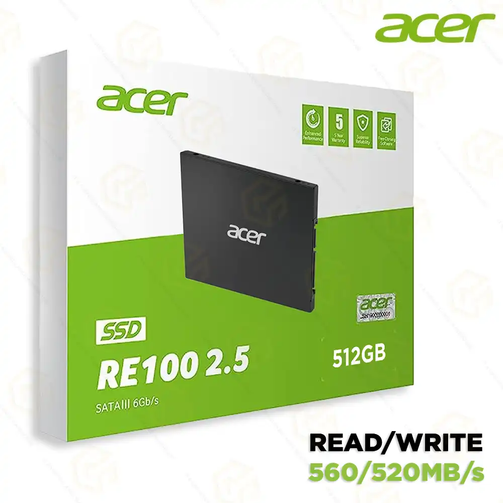 ACER 512GB SATA SSD RE100 | 5 YEAR