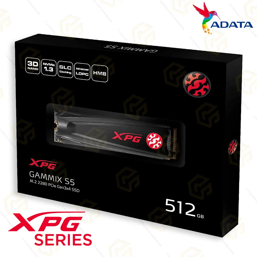 ADATA 512GB NVME SSD XPG GAMMIX S5 (3YEAR)