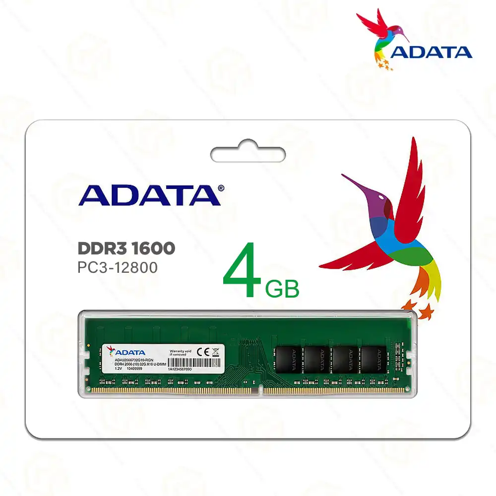 ADATA DESKTOP DDR3 4GB RAM 1600MHZ (3YEAR)