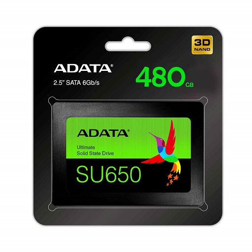 ADATA SU650 480GB SATA SSD 2.5" | 3 YEAR