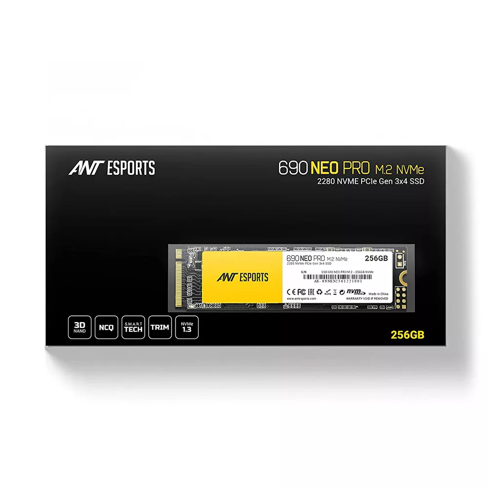 ANT ESPORTS 690 NEO PRO M.2 NVME 256GB SSD | 3 YEAR