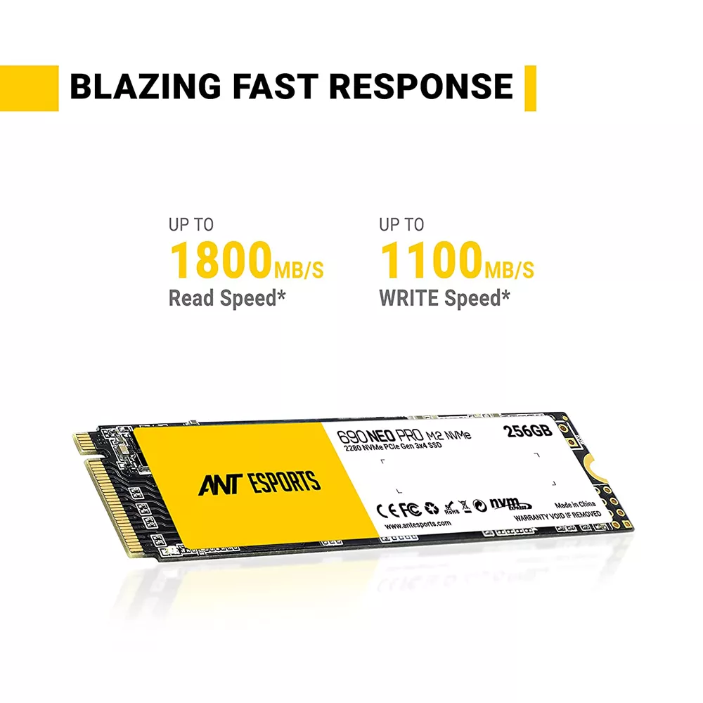 ANT ESPORTS 690 NEO PRO M.2 NVME 256GB SSD | 3 YEAR
