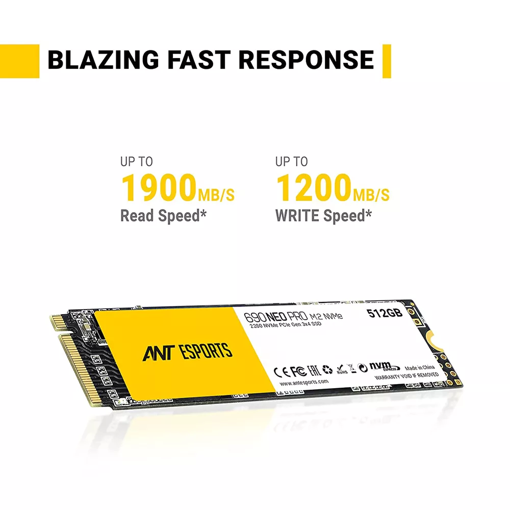 ANT 690 NEO PRO M.2 NVME SSD 512GB | 3 YEAR