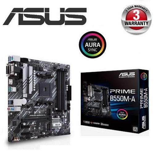 ASUS B550M-A PRIME MOTHERBOARD | AMD | 3YEAR