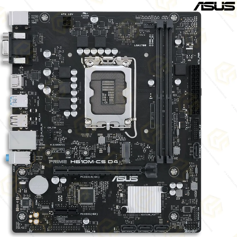 ASUS H610M-CS D4 MOTHERBOARD 12TH & 13TH GEN (3YEAR)