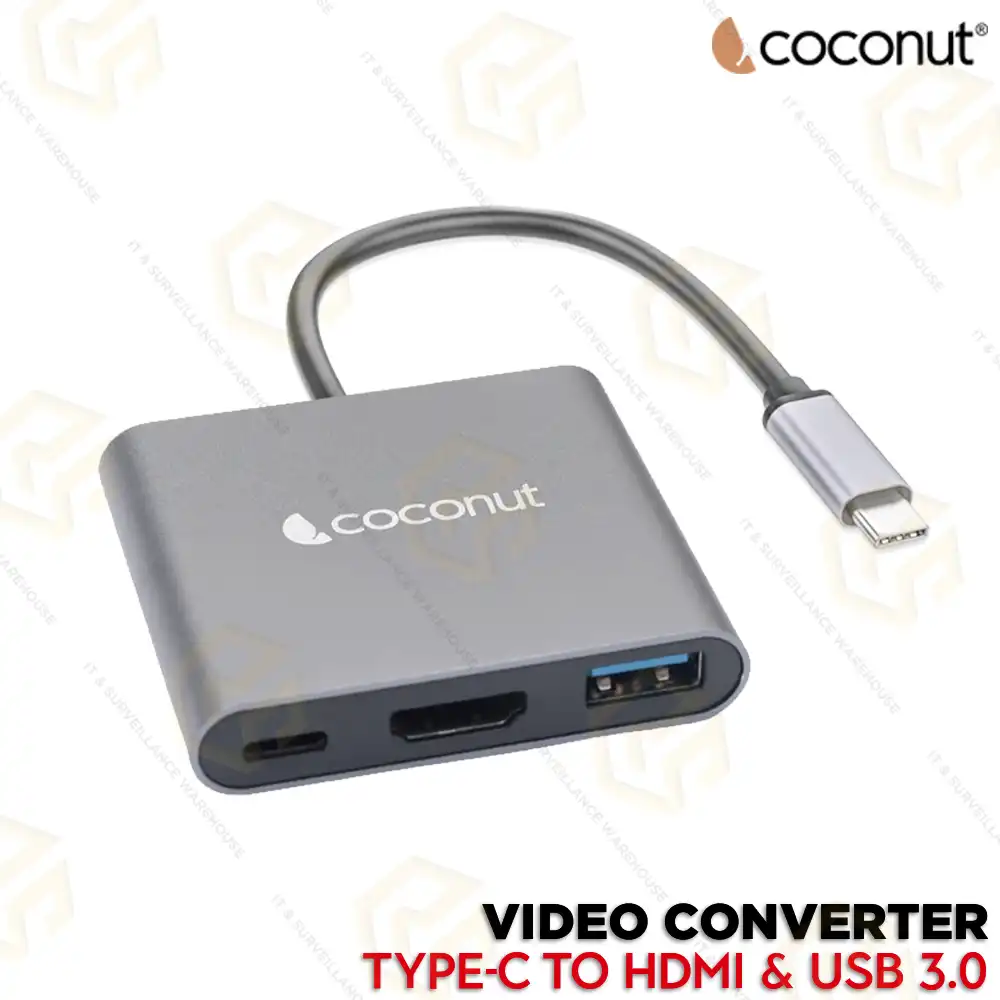 COCONUT 3IN1 DOCK A TYPE-C I USB 3.0 I HDMI