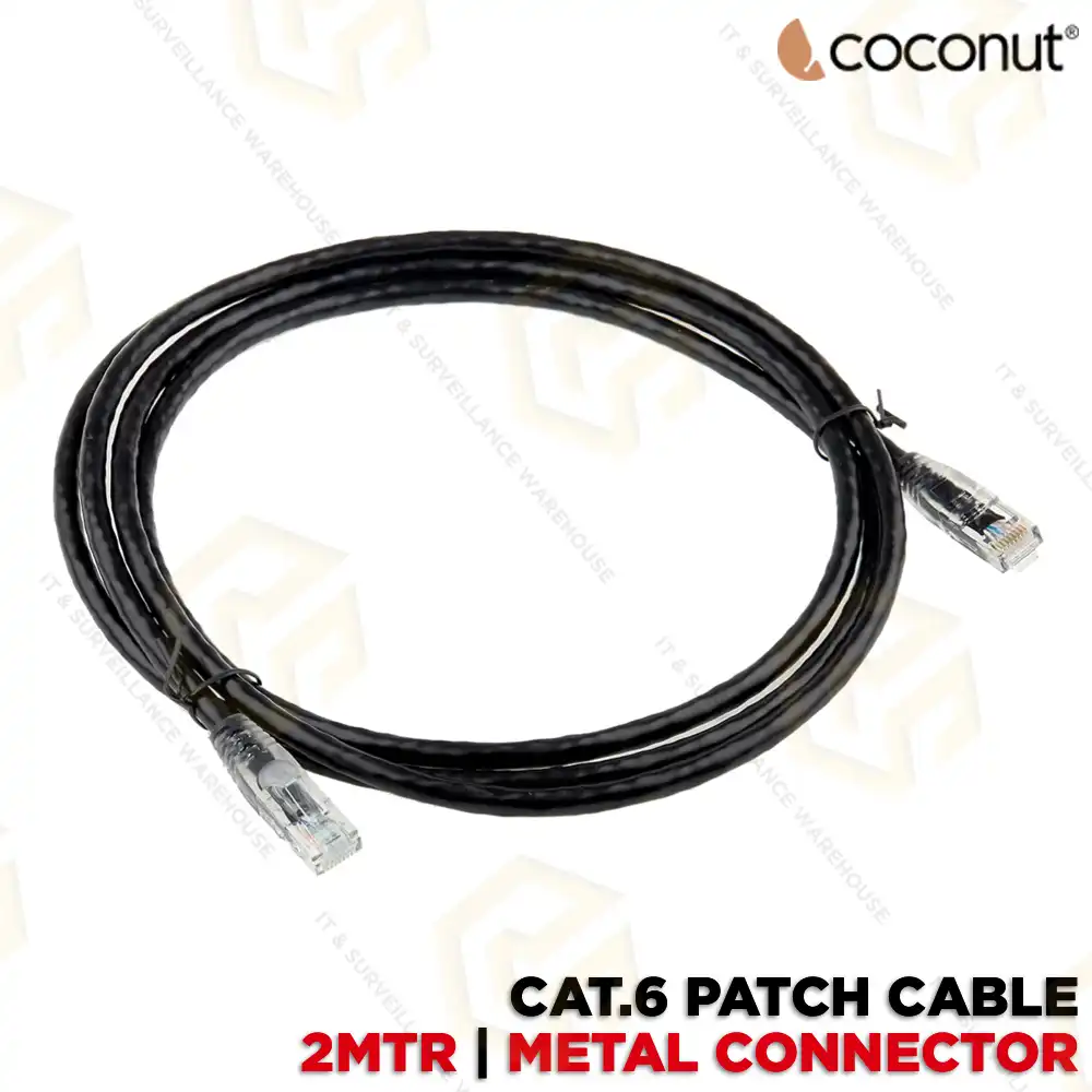 COCONUT CAT.6 PATCH CORD 2MTR (METAL CONNECTOR)