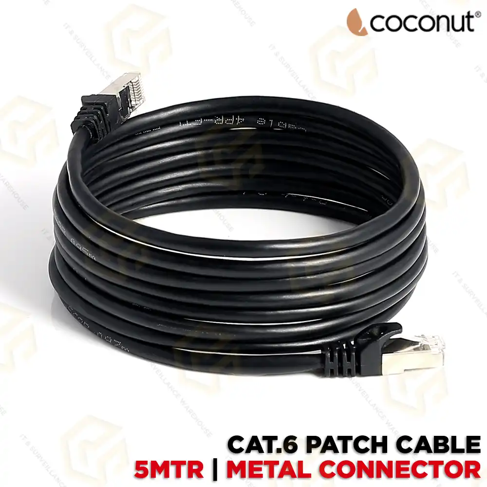 COCONUT CAT.6 PATCH CORD 5MTR (METAL CONNECTOR)
