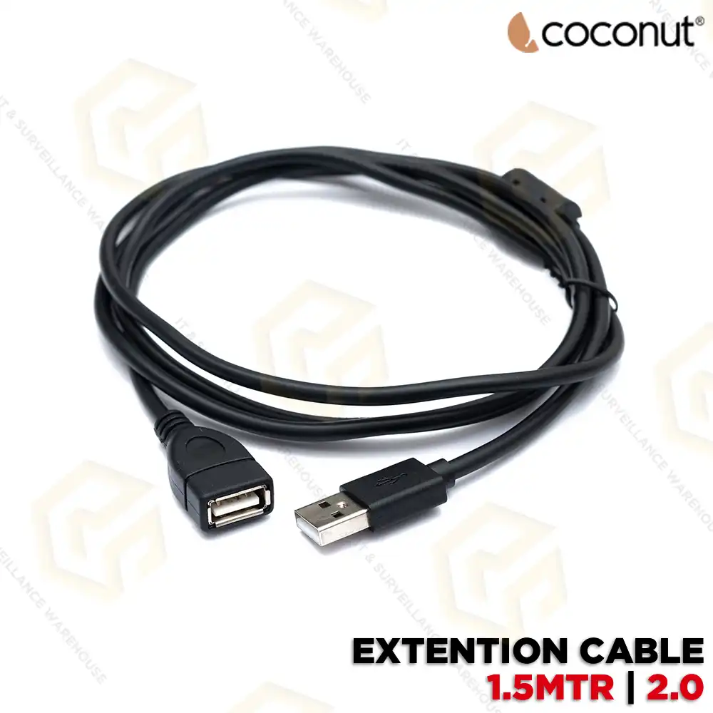 COCONUT USB EXTENTION CABLE 1.5M