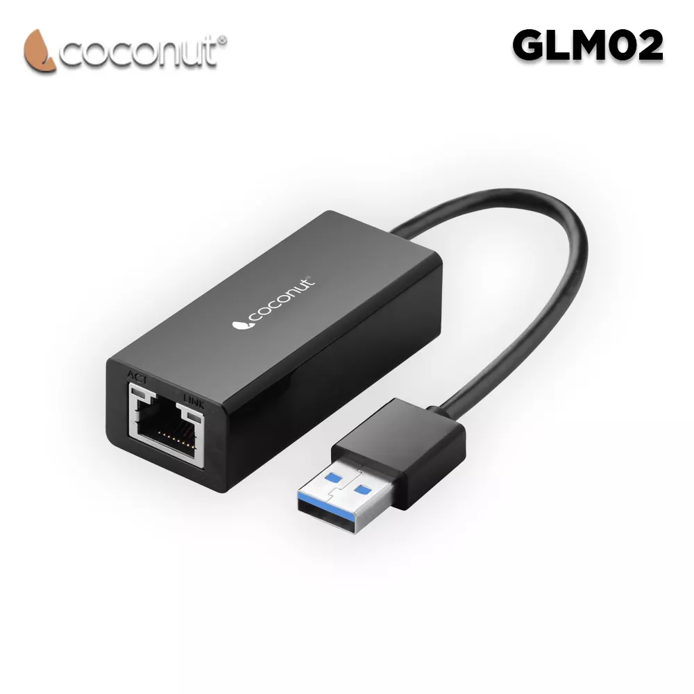 COCONUT USB TO GIGA LAN 1000MBPS GLP01 | 1 YEAR