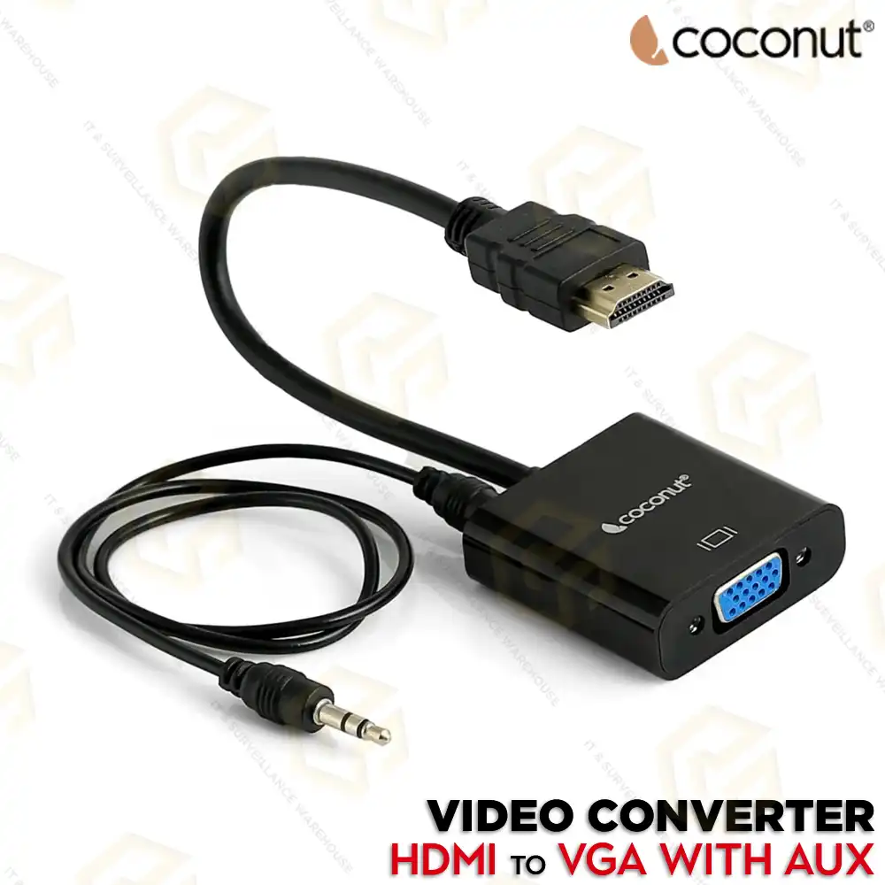 COCONUT VGA TO HDMI CABLE WITH AUDIO