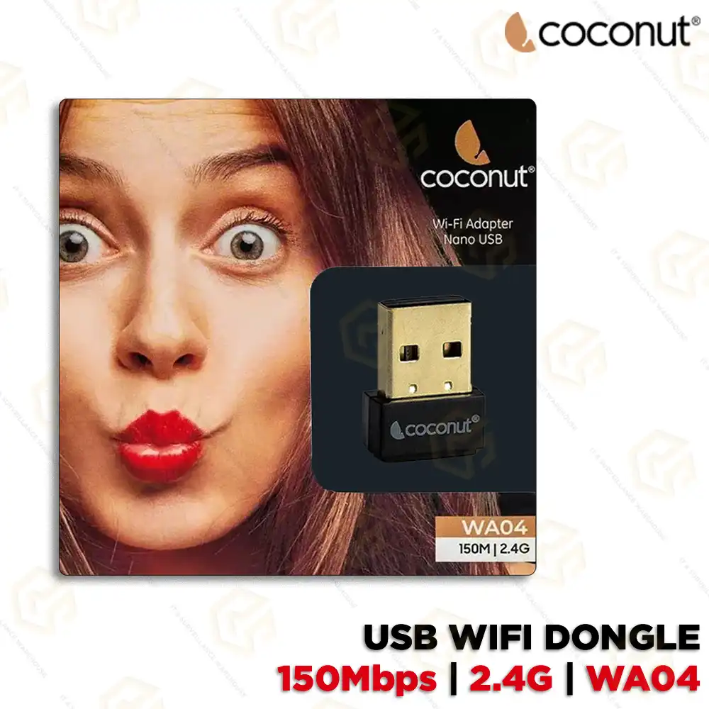 COCONUT WIFI ADAPTER 150MBPS WA04 (1YEAR)