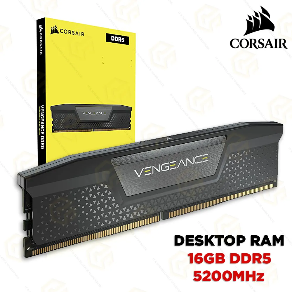 CORSAIR PC DDR5 16GB RAM 5200MHZ C40