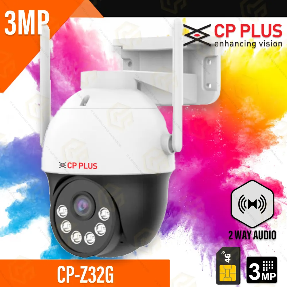 CP PLUS 3MP 4G PT CAMERA Z32G (2YEAR)