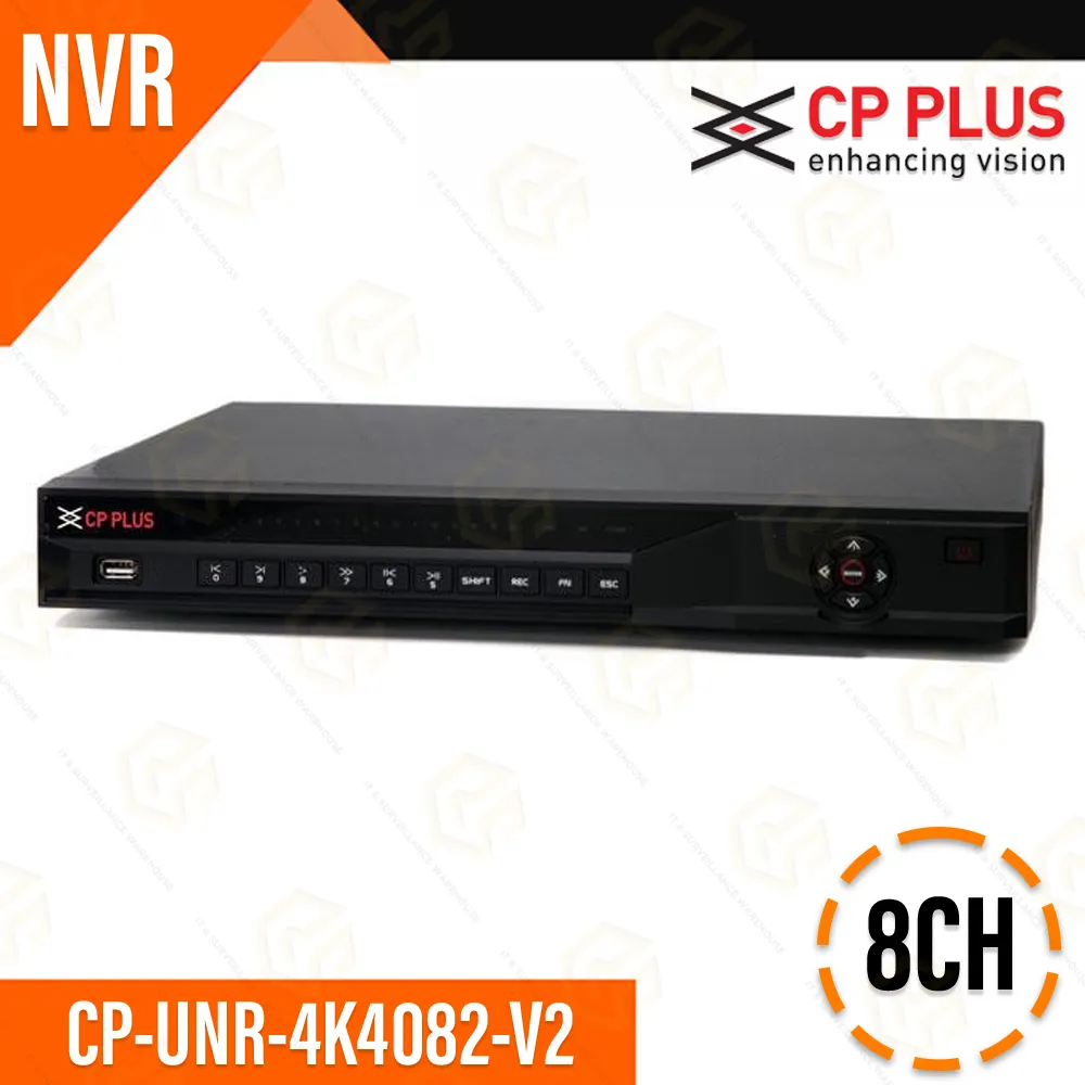 CP PLUS 8CH NVR 4K4082-V2 200MBPS (2 SATA)