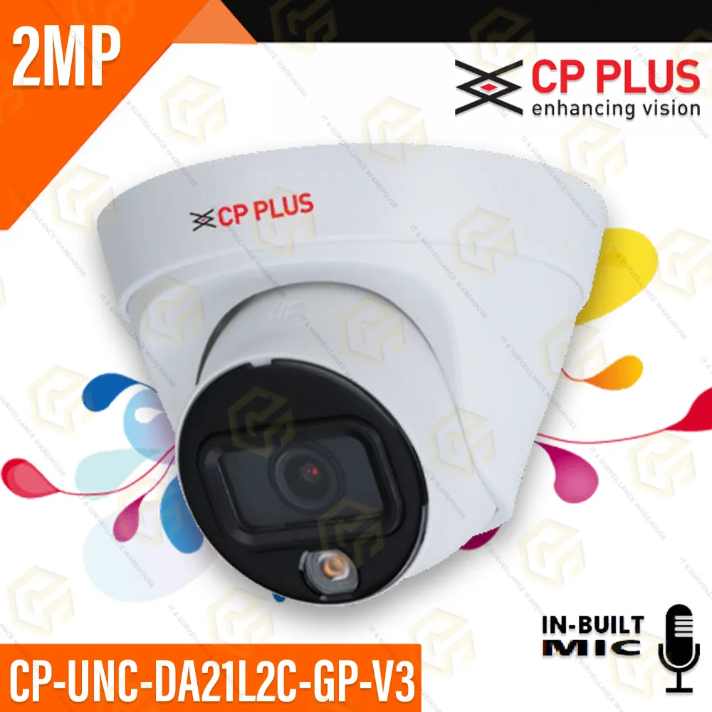 CP PLUS DA21L2C-GP-V3 2MP IP DOME COLOR+MIC