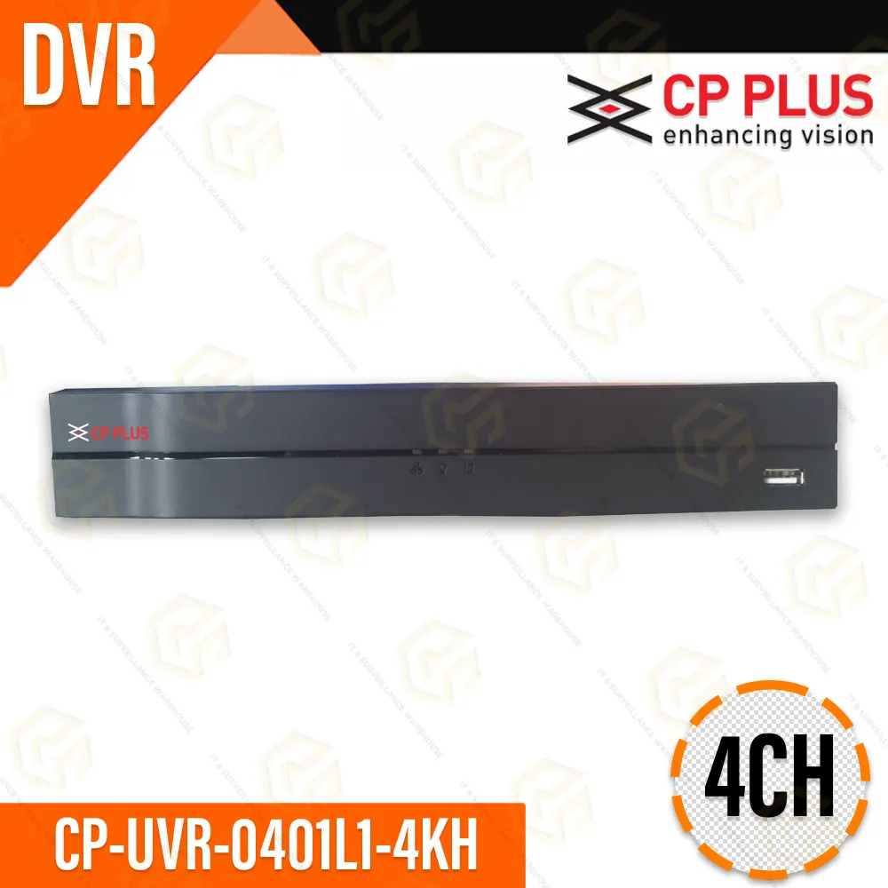 CP PLUS CP-UVR-0401L1-4KH 4CH DVR | 5MP LIVE & RECORD
