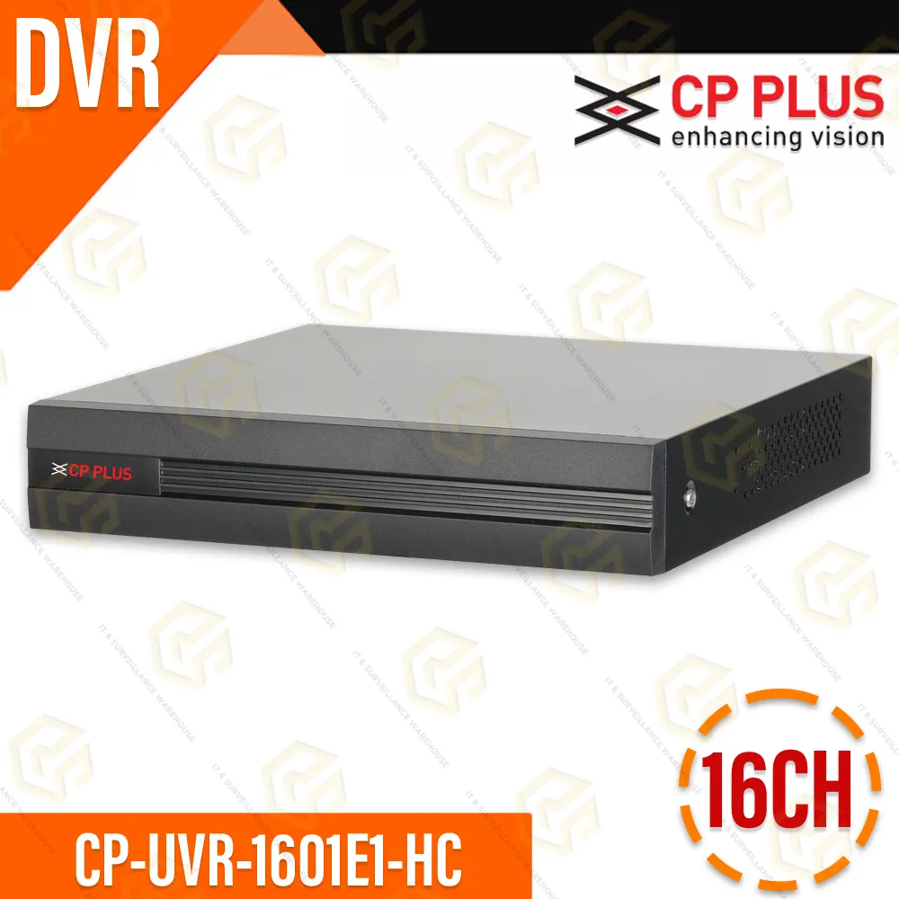 CP PLUS CP-UVR-1601E1-HC 16CH HD DVR | 2.4MP | H.265+