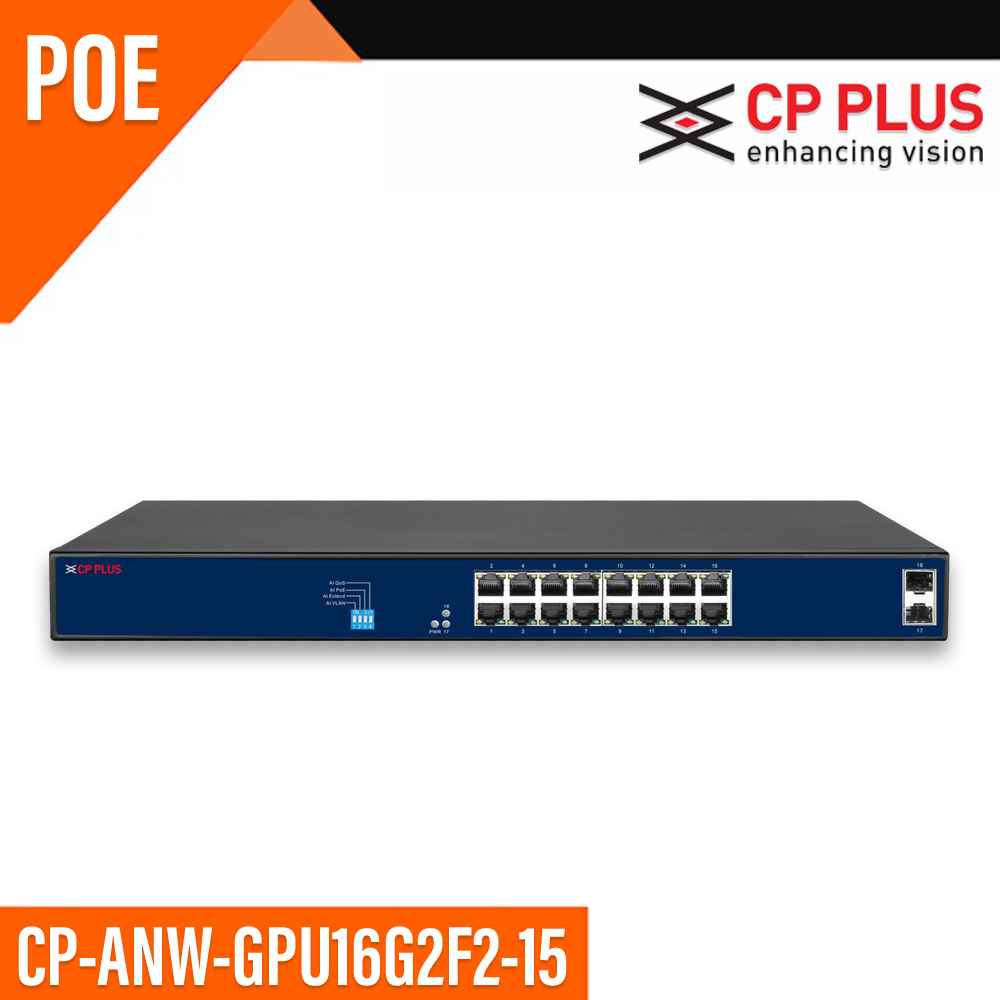 CP PLUS 16 PORT FULL GIGA GPU16G2F2-15