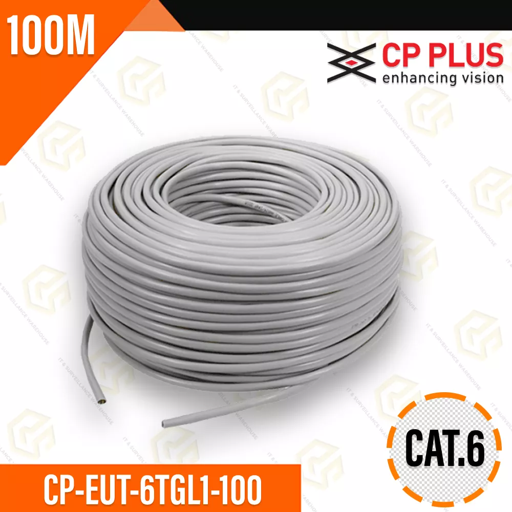 CP PLUS CP-EUT-6TGL1-100 CAT.6 100MTR COOPER CABLE