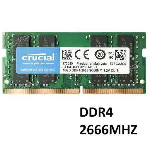 CRUCIAL DDR4 16GB 2666MHZ  LAPTOP RAM