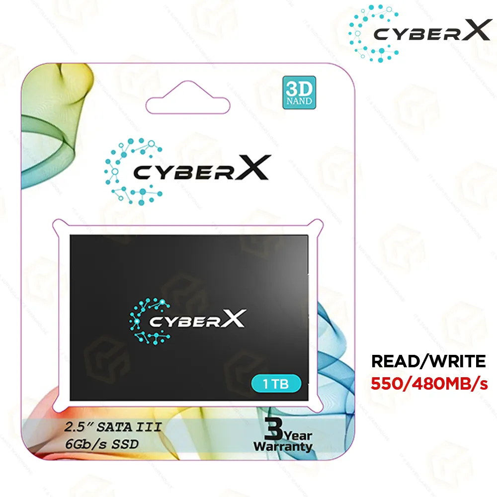 CYBERX 1TB SSD 2.5 SATA SSD (3YEAR)