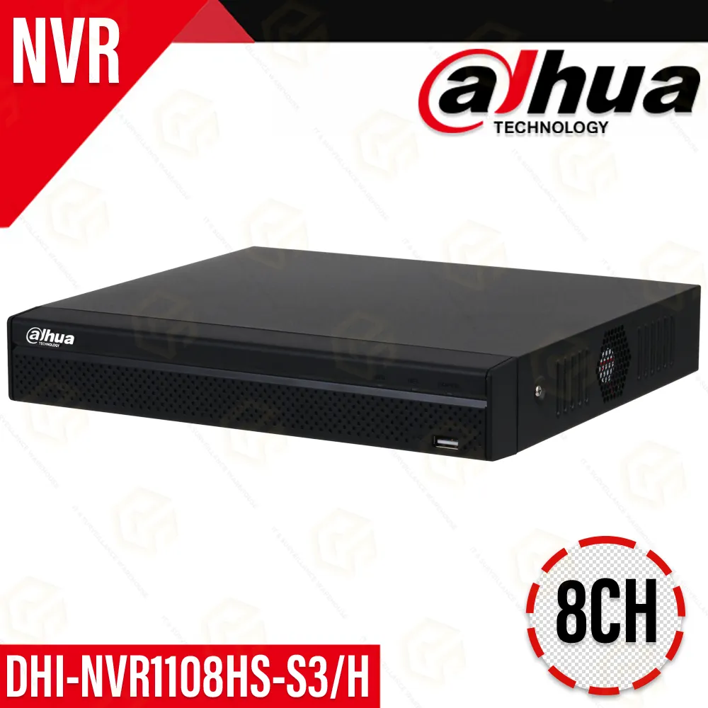 DAHUA DH-NVR1108HS-S3/H 8CH NVR | 8MP | 80MBPS