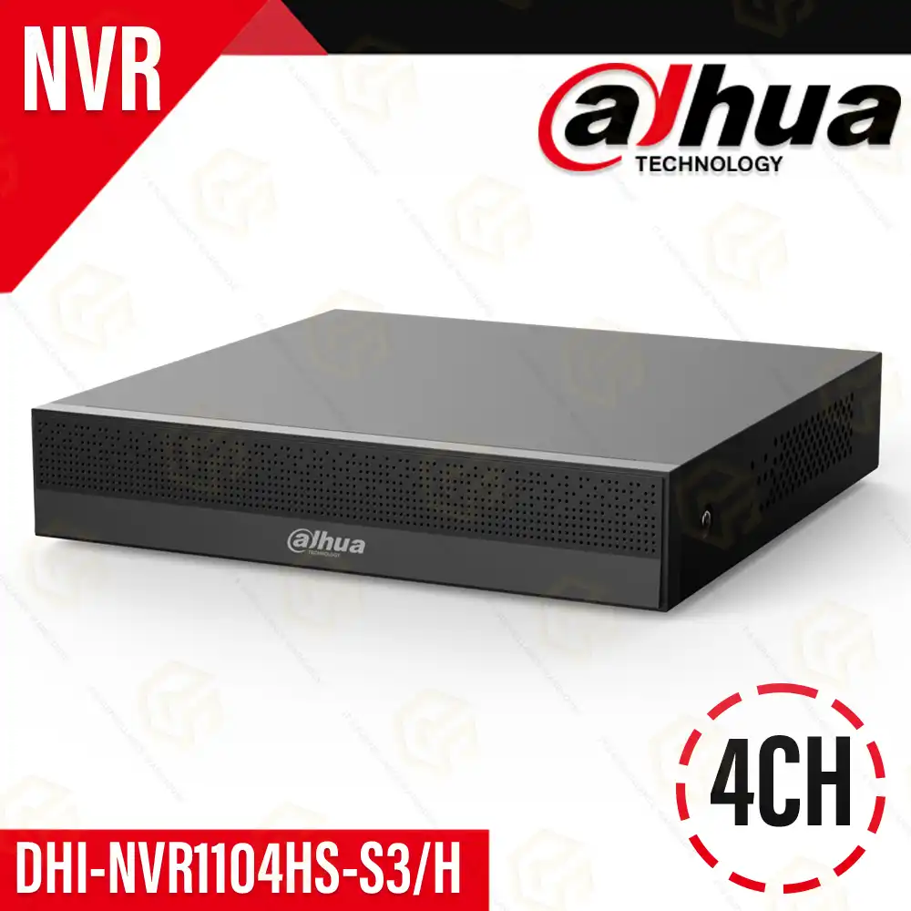 DAHUA NVR1104HS-S3/H 4CH NVR | 8MP | 80MBPS