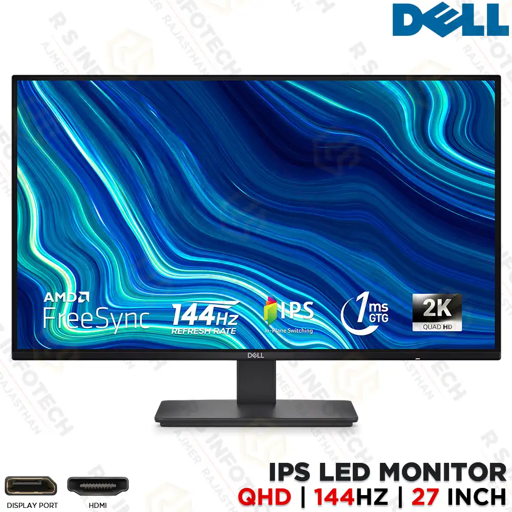DELL SE2726D 27 INCH QHD 144HZ IPS GAMING MONITOR | DISPLAY | 1MS FREESYNC HDR READY
