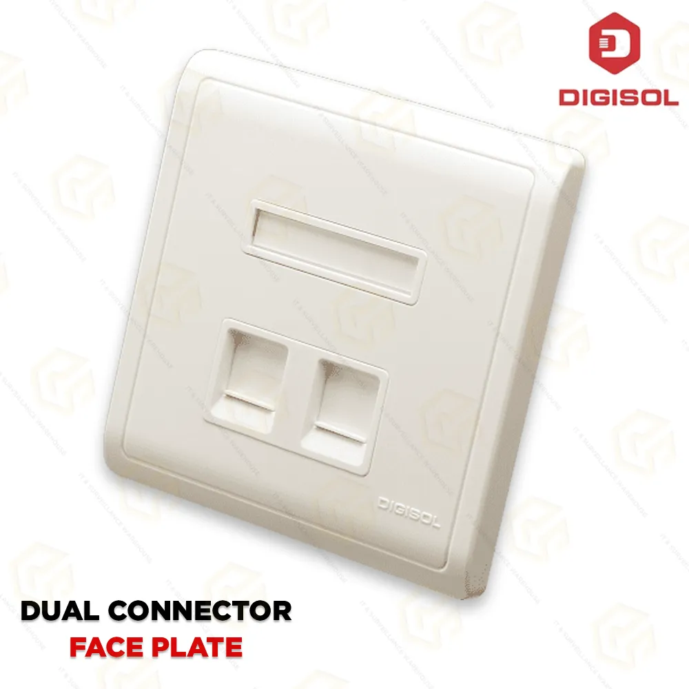 DIGISOL FACE PLATE DUAL PORT