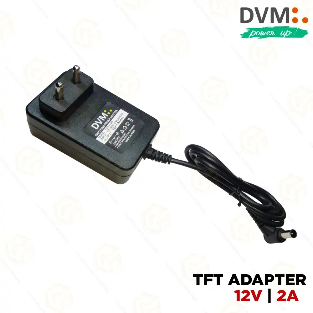 DVM TFT ADAPTOR 12V/2 AMP (TESTING WARRANTY)