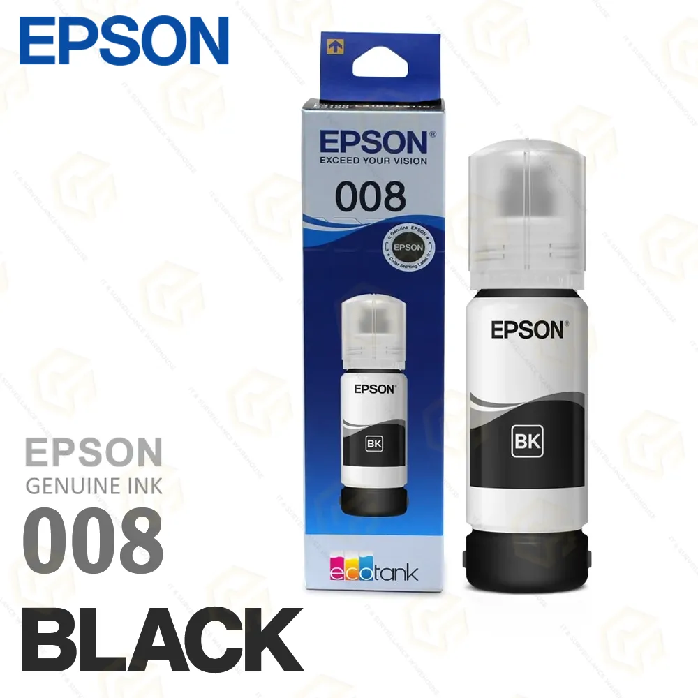EPSON INK BOTTLE 008 BLACK