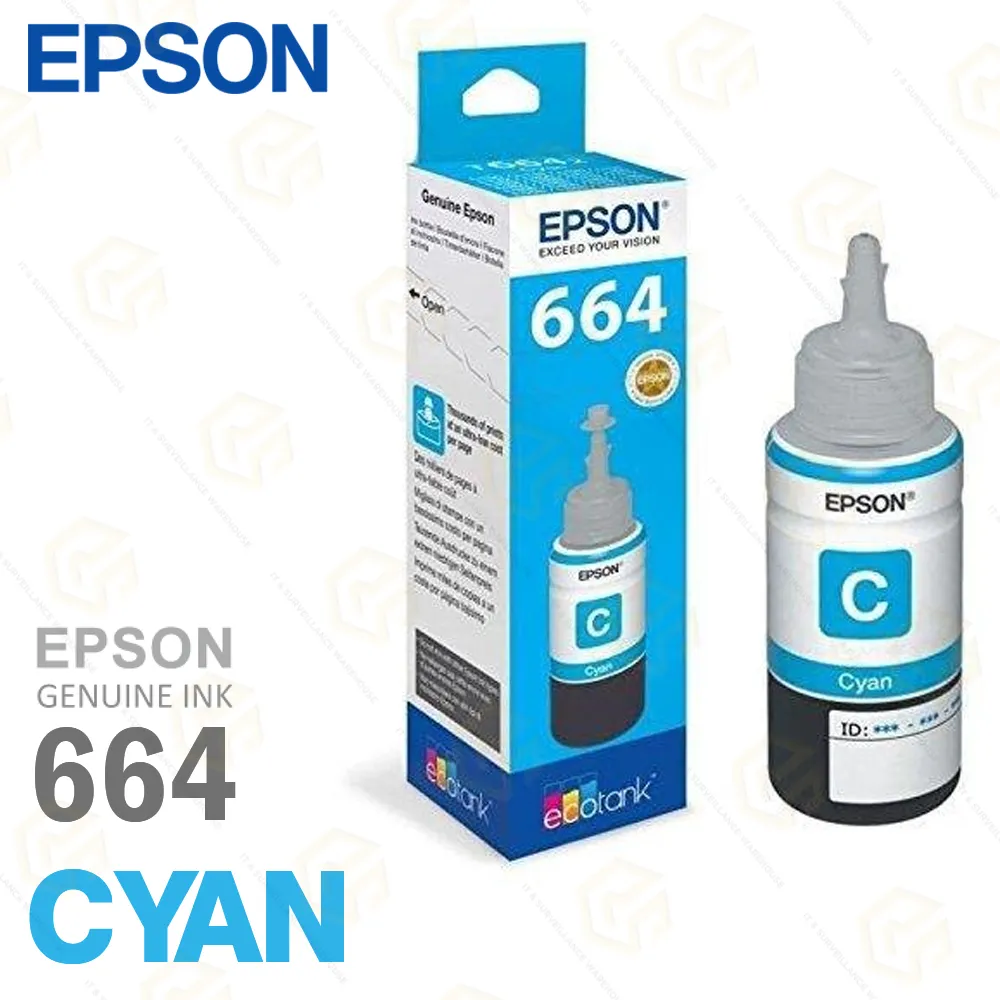 EPSON INK BOTTLE 664 CYAN (T6642)