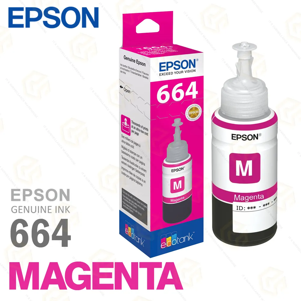 EPSON INK BOTTLE 664 MEGENTA (T6643)