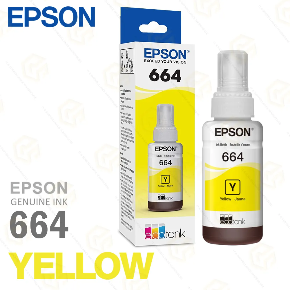 EPSON INK BOTTLE 664 YELLOW (T6644)