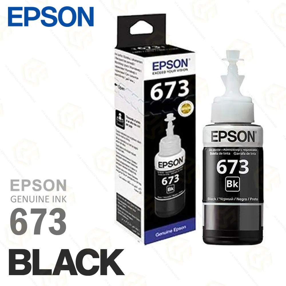 EPSON INK BOTTLE 673 BLACK