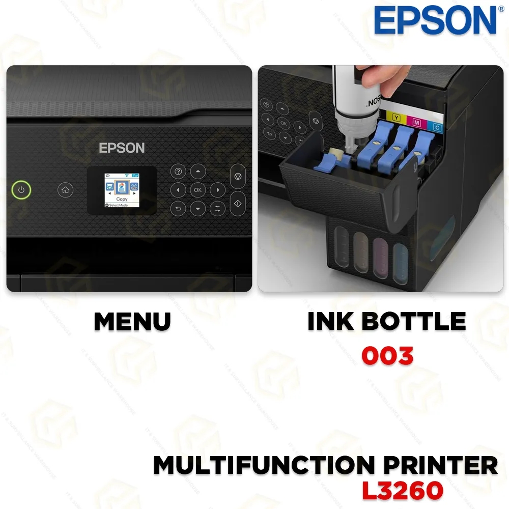 EPSON PRINTER L3260 MULTI-FUNCTION WIFI WITH DISPLAY