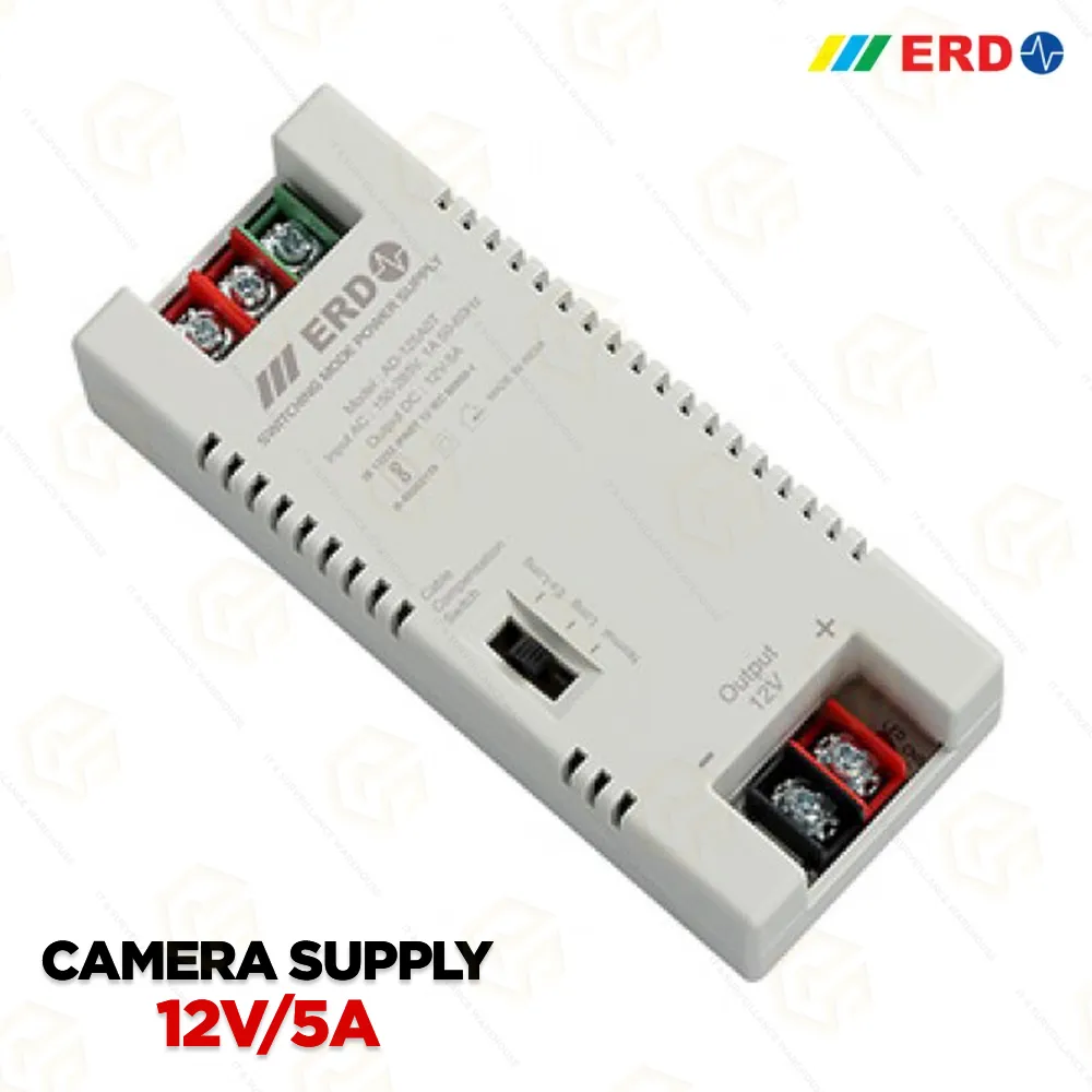 ERD PS-30T | 12V-5AMP SINGLE OUTPUT SMPS