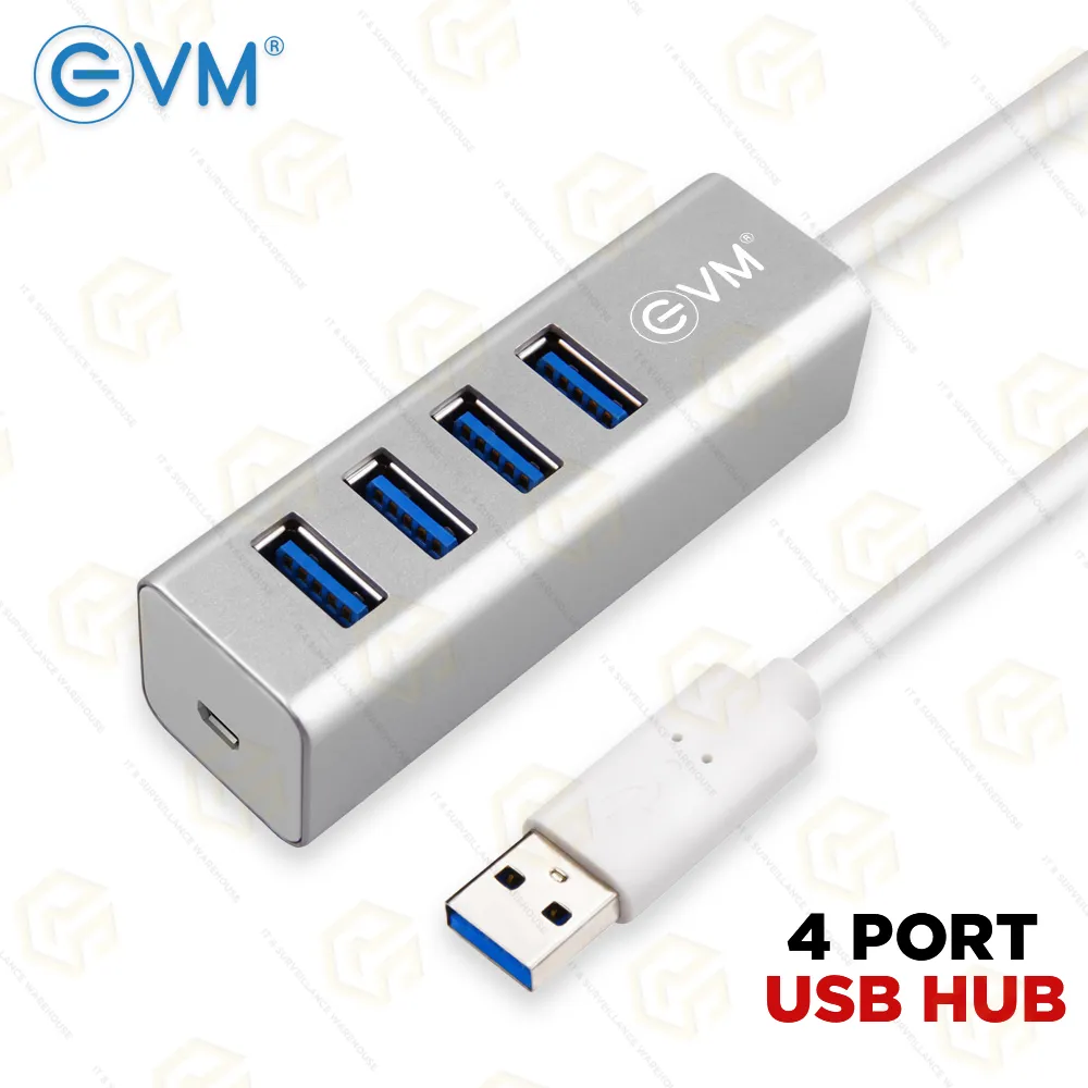 EVM 4 PORT USB HUB 3.0-U3.0 DC (1 YEAR)