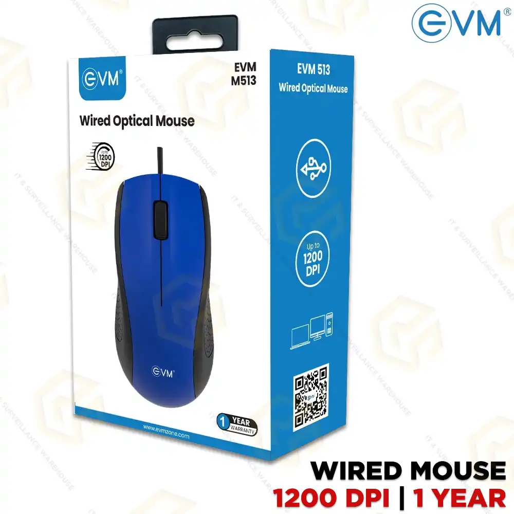 EVM USB MOUSE BLUE -M513