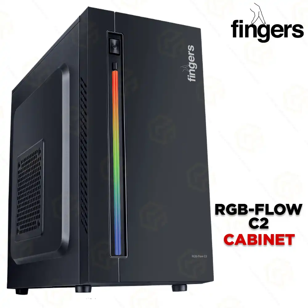 FINGERS  RGB-FLOW-C2 ATX CABINET WITH SMPS
