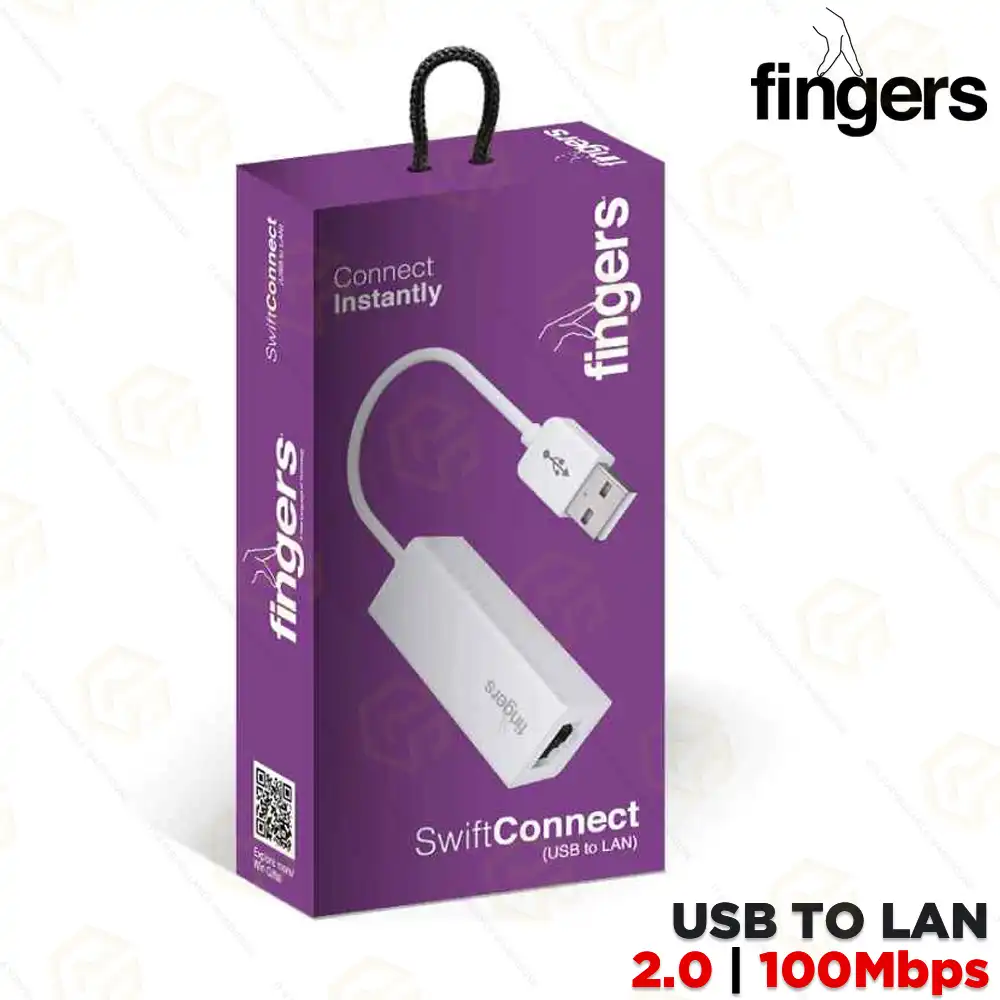 FINGERS SWIFT CONNECT USB TO LAN ADAPTER 2.0